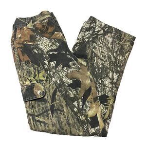 Browning Boys Camo Pants Size Medium Hunting Real Tree Cotton Pockets Outdoors